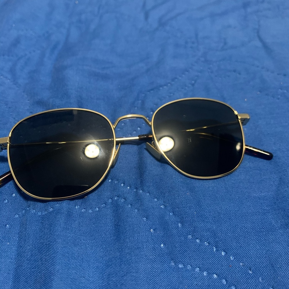 Saint Laurent gold square sunglasses